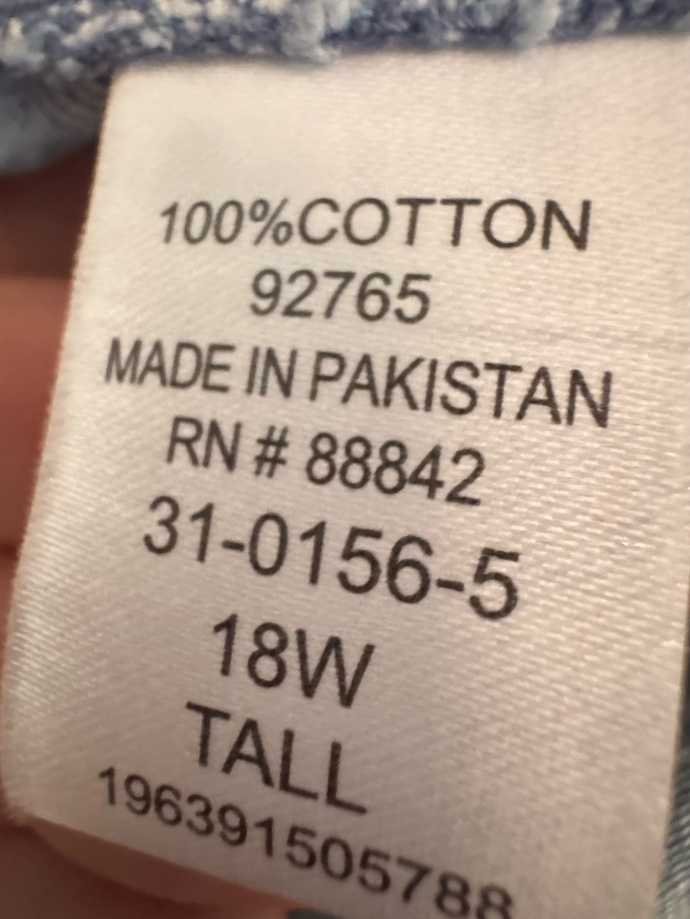 18W Tall NWT Straight Leg Jeans - Picture 5 of 5